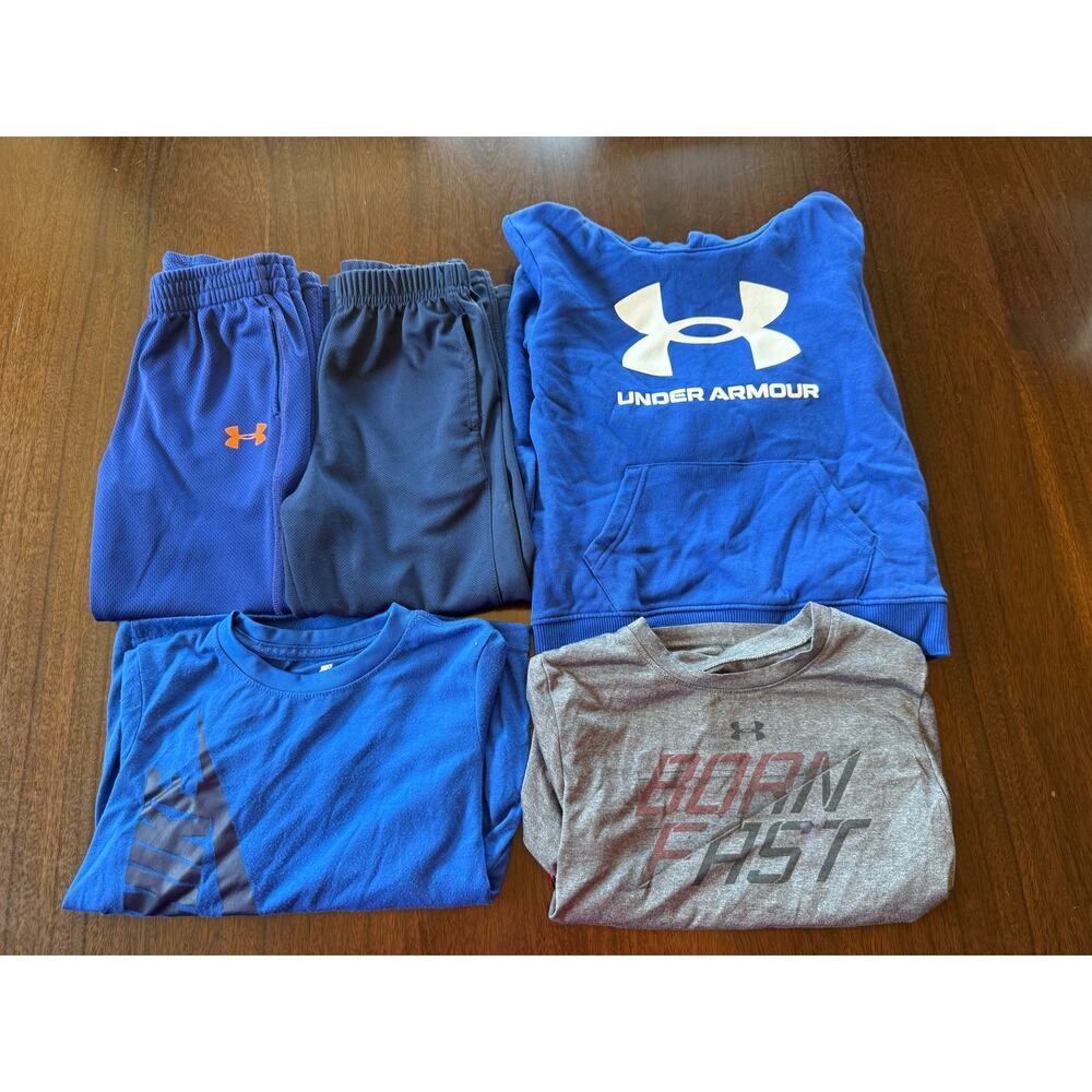 Boys Under Armour and Nike Athletic Clothing lot Bundle Size 6
